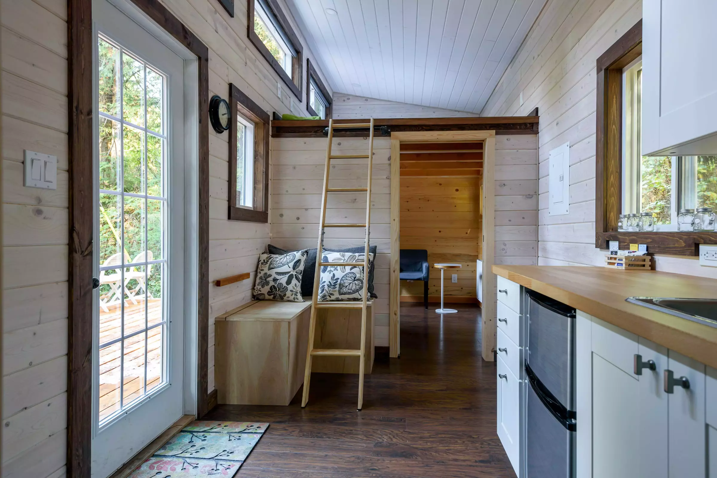 Interior of tiny home